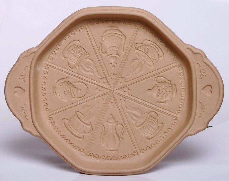 Brown Bag Design Tea Time Shortbread Cookie Pan, 11-3/4-Inch by 9-1/4-Inch
