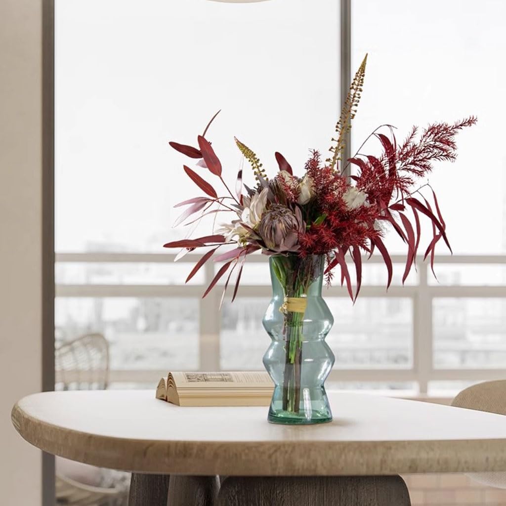 XUNTING Artificial Plants Indoor Modern Light Luxury Simulation Flower Art Set Decorazione Tavolo Da Pranzo Sala Conferenze Fiori Finti Fiori Secchi Decorazione Domestica Per Interni Plants Decor
