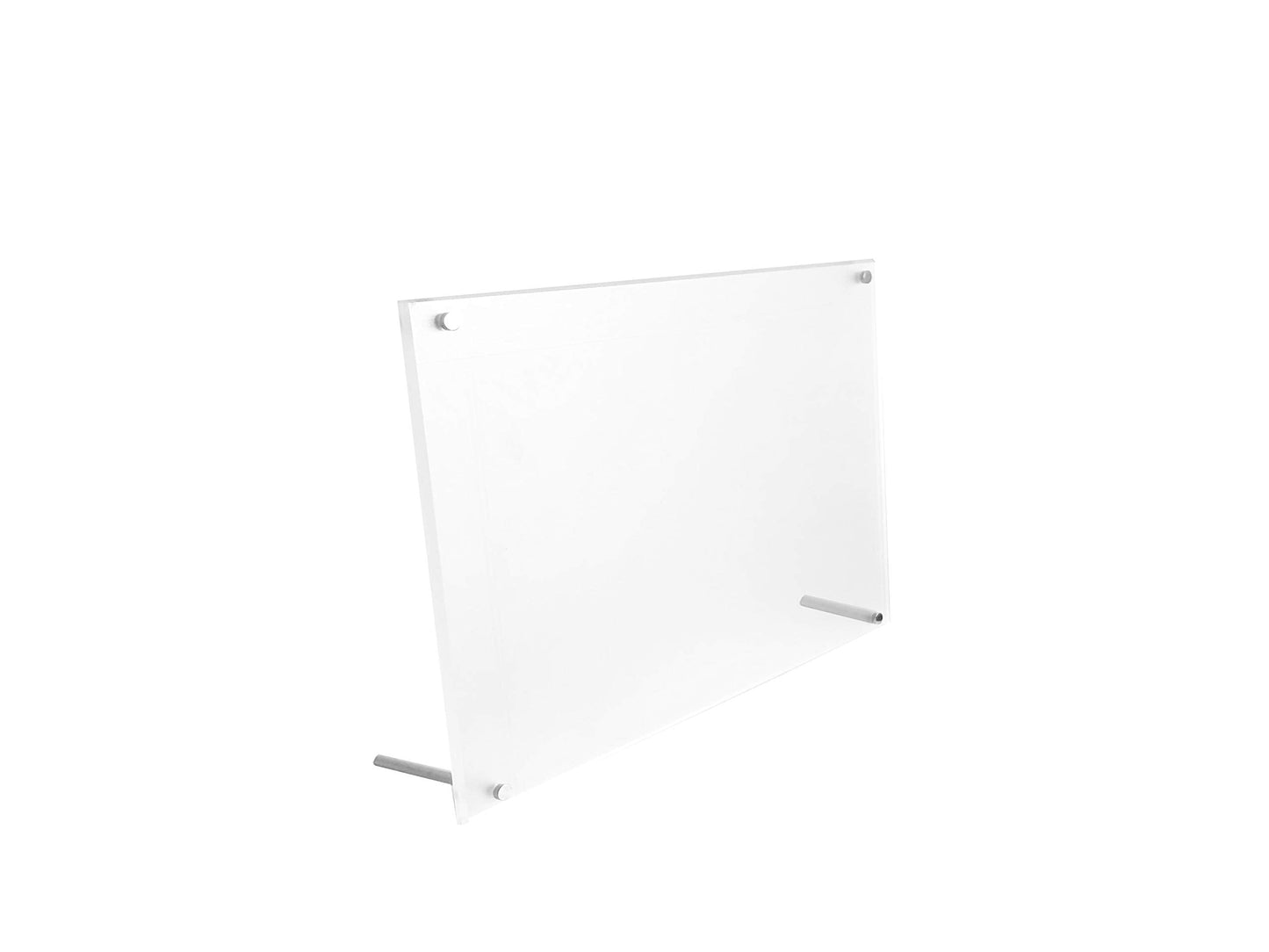 B&NN 8.5" * 11'' Acrylic Picture Frame Floating Look,3MM + 3MM Thickness Clear Photo Frame,Desktop Frame less Display, Self Standing (8.5" * 11'')