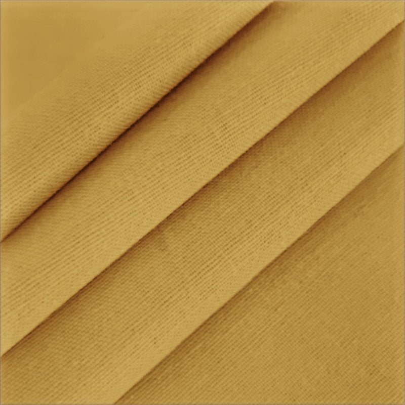 Felisa Mustard Farmhouse Shower Curtain with A Ruffle Hem, Linen Blend Shower Curtain for Bathroom,72"x72"