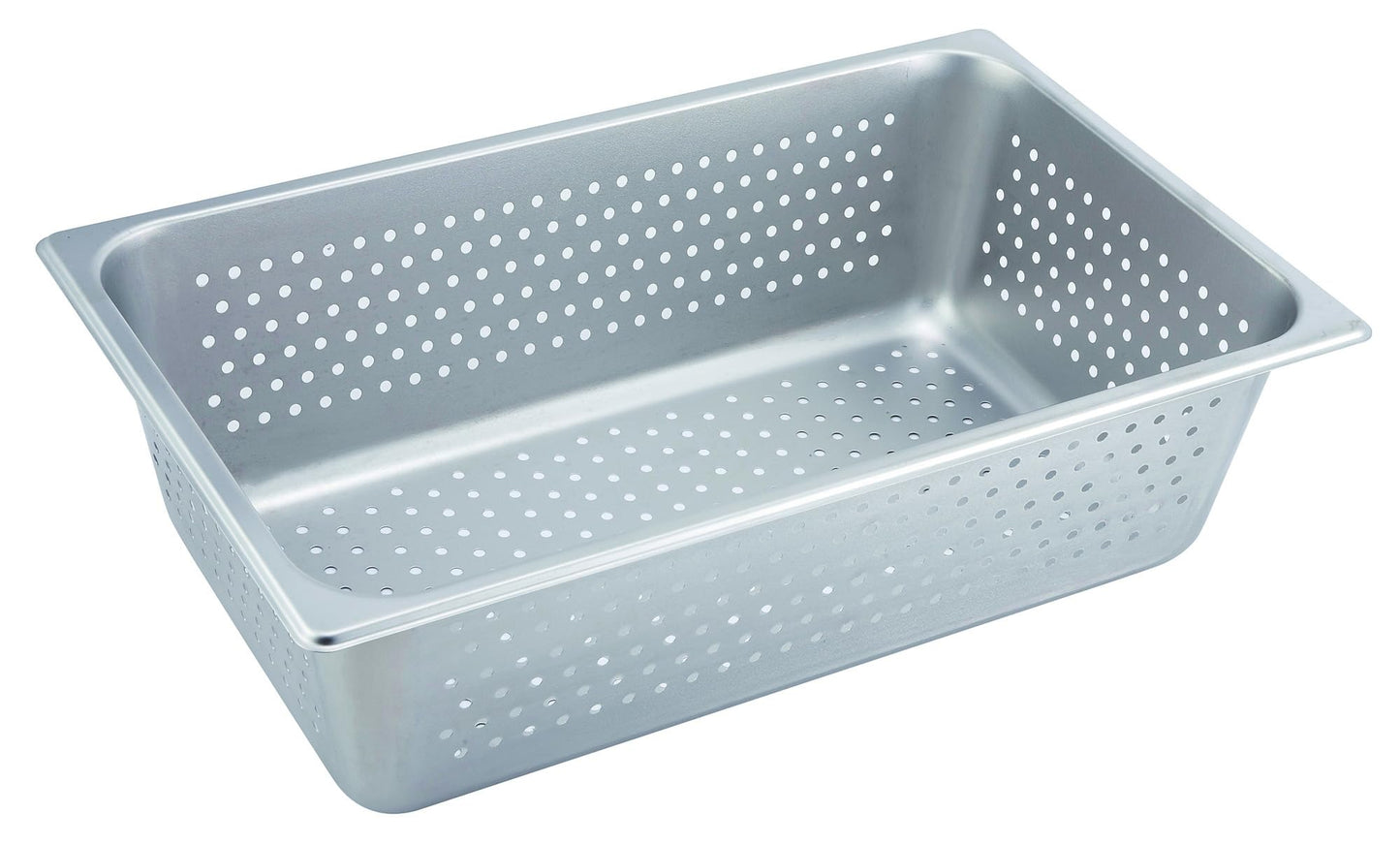 Winco Full Size 6" Deep Metal Food Pan/Steam Table Pan, Perforated, 22 Gauge