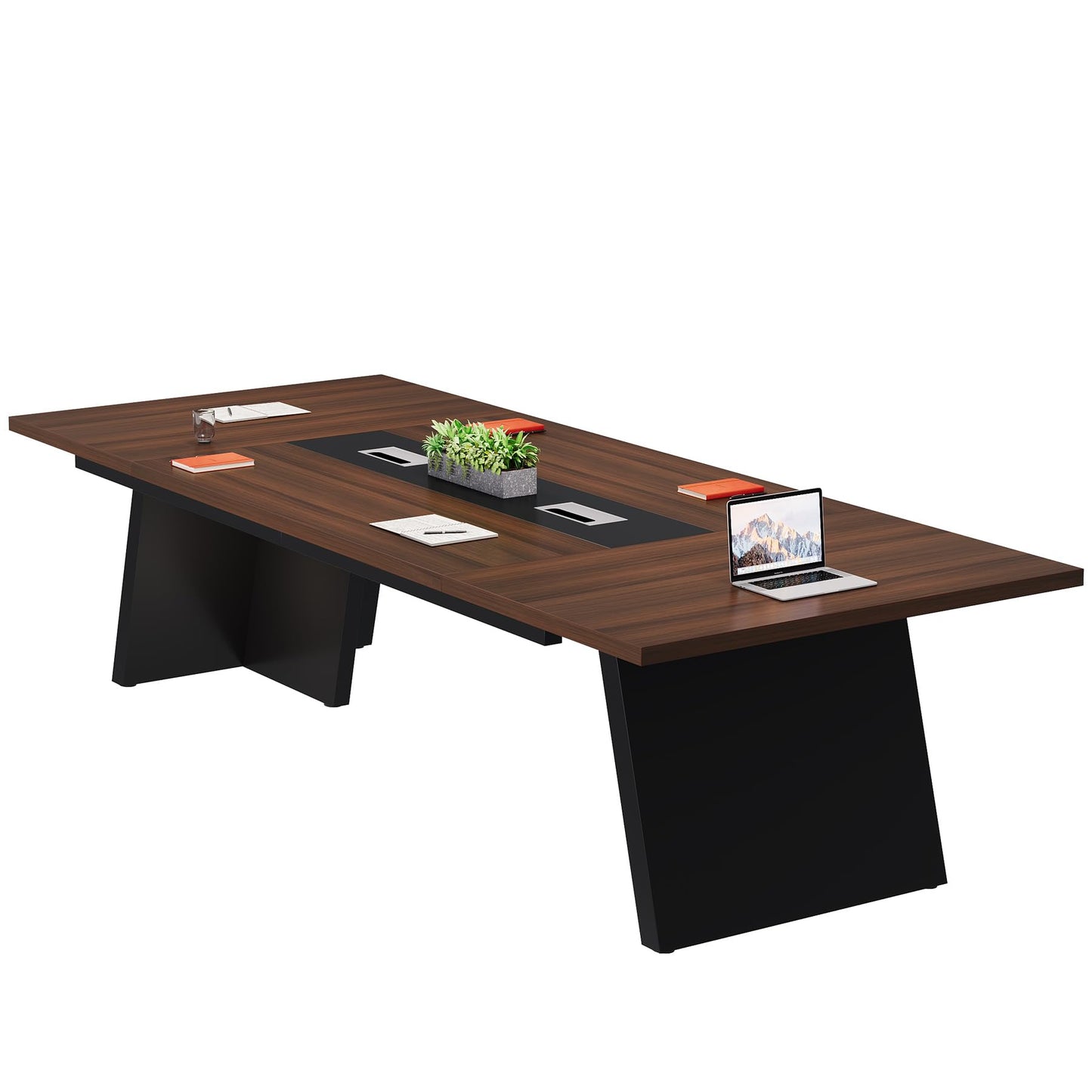 Tribesigns 8ft Conference Table, Large Meeting Table for 8-10 People, Business Seminar Furniture for Office Conference Room