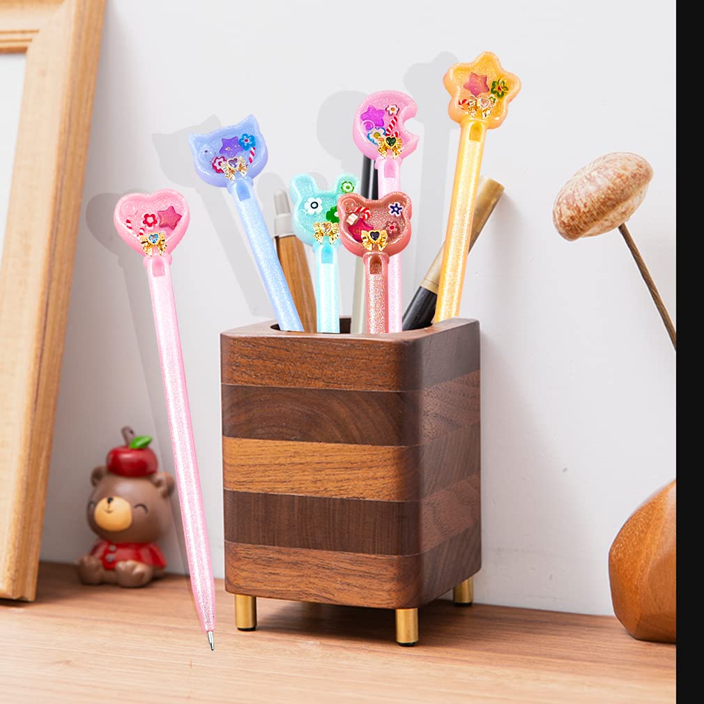 iSuperb 6-Piece Pen Resin Mold Kit with 10 Refills & 30 Seal Films for DIY Resin Crafts Making
