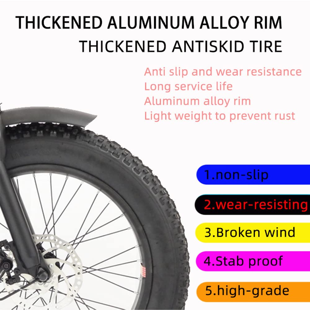 Adults Tricycle 7 Speed Fat Tyre Off Road Trike with Cargo Basket - City Mountain Bicycle for Leisure Cycling Seniors, Farm and Fruit Picking
