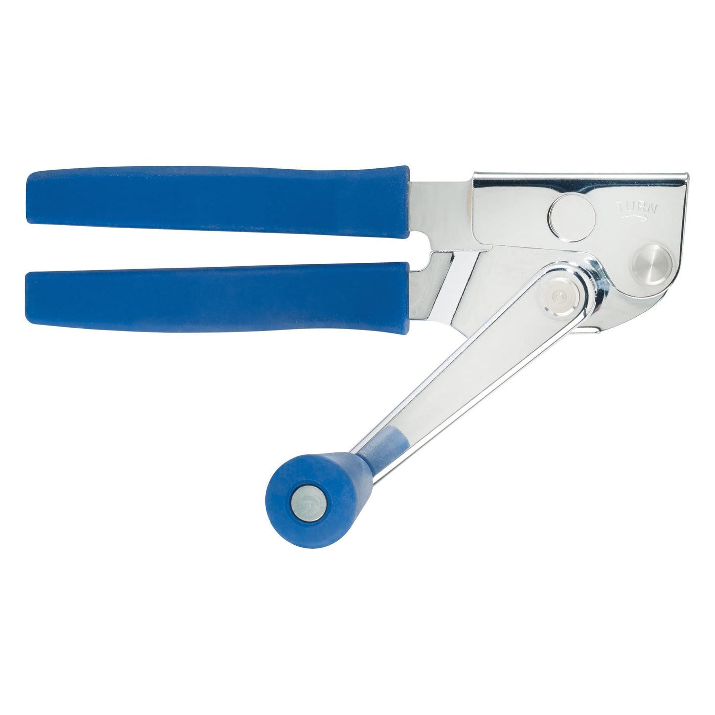Winco Twist & Out Can Opener, 8-3/4"L, Large Crank Hdl, Chrome Plated, Soft Grip Hdl