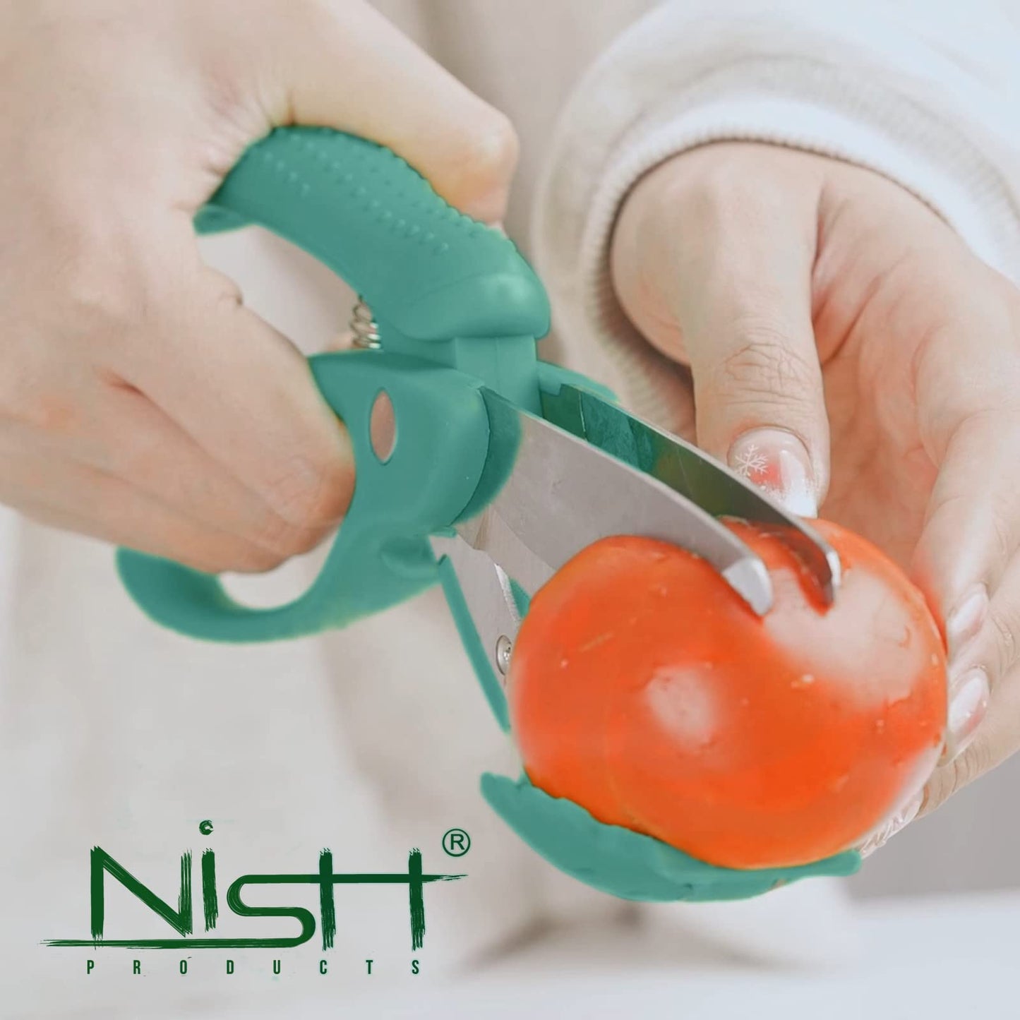 Upgraded Heavy Duty Kitchen Scissors - Multifunction Double Blade Salad Tossing and Chopping Tool