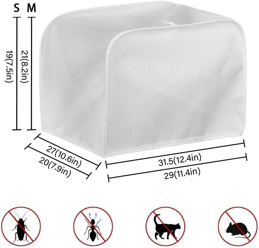 Black Cat Butterfly Dust Cover for 4 Slice Toaster, Universal Size Kitchen Appliance Cover for Home Decor