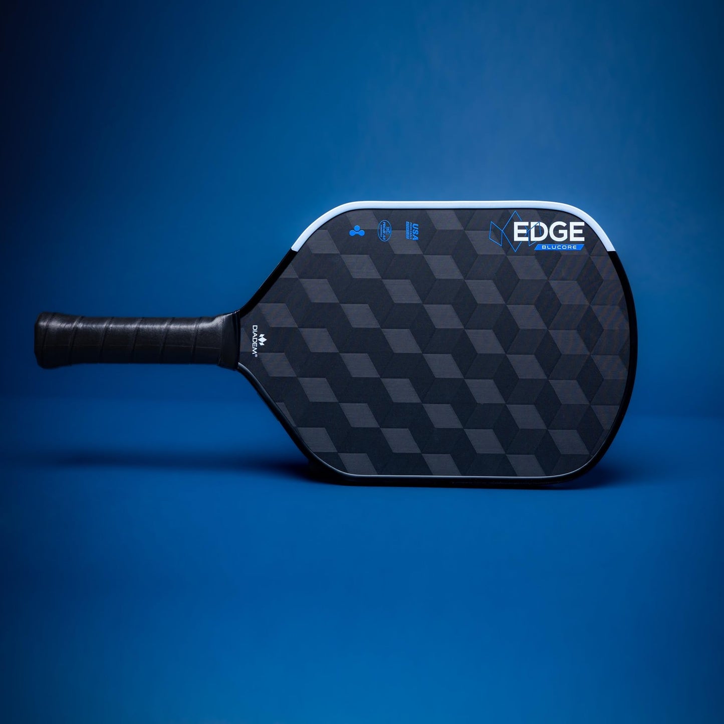 Diadem Edge BluCore Pro Pickleball Paddle | Ultimate Power, Reach, Spin, and Heavy Drives, Extended Reach, 18K Carbon Fiber, PowerSync Foam Core | USAPA Approved (Pro 16mm)