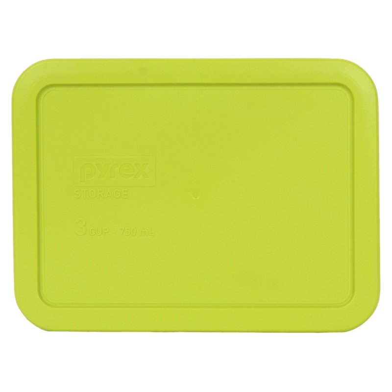 Pyrex 7210-PC 3-Cup (1) Purple, (1) Turquoise, & (1) Edamame Green Food Storage Replacement Lids - Made in USA