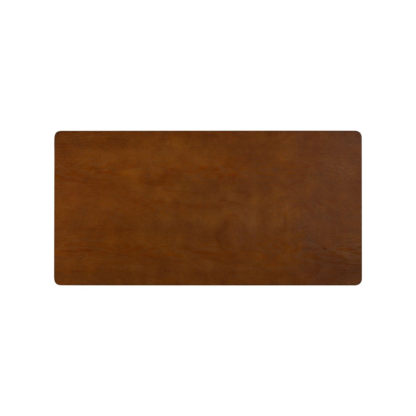 NTC Mingle Modern Wooden Rectangle Desk Table with Hidden Drawer – Waterproof & Heat Resistant, Dark Walnut