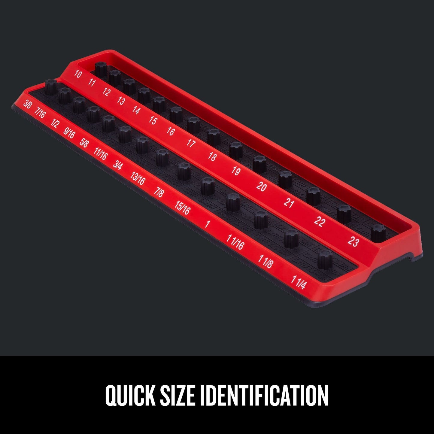 CRAFTSMAN Socket Peg Holder, Tool Tray Storage Organizer, 1/2 Inch Drive (CMMT99416)