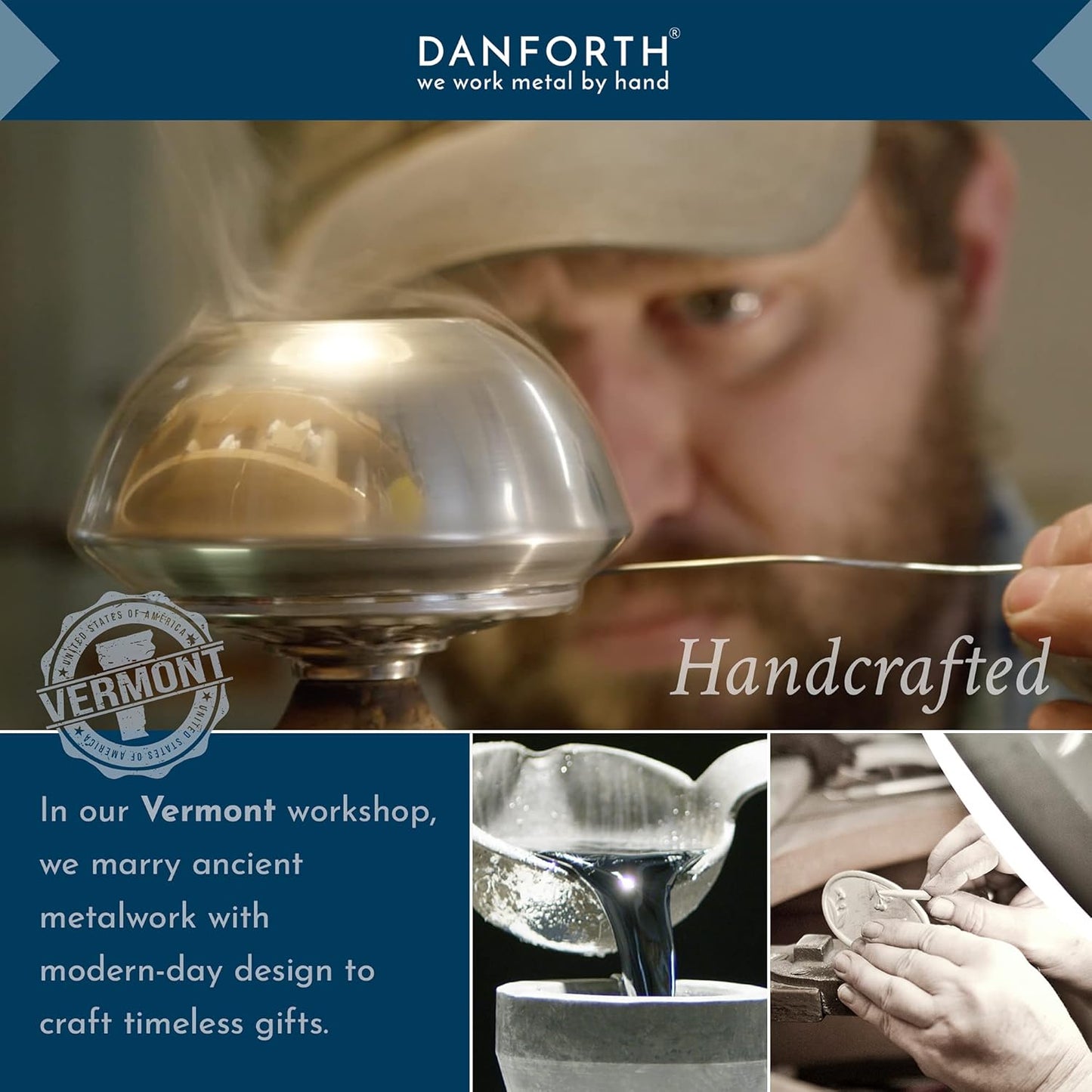 DANFORTH Birthday Train (7 - Fawn), Handcasted Pewter, Made in USA