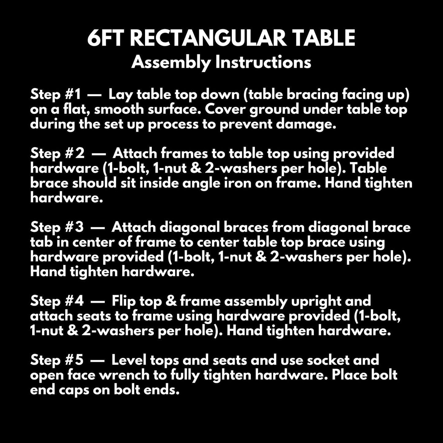 COATEDOUTDOORFURNITURE Heavy-Duty Portable Outdoor Picnic Table, Thermoplastic Coated Expanded Metal Commercial-Grade Patio Furniture Made in America (6ft Rectangular, Black)