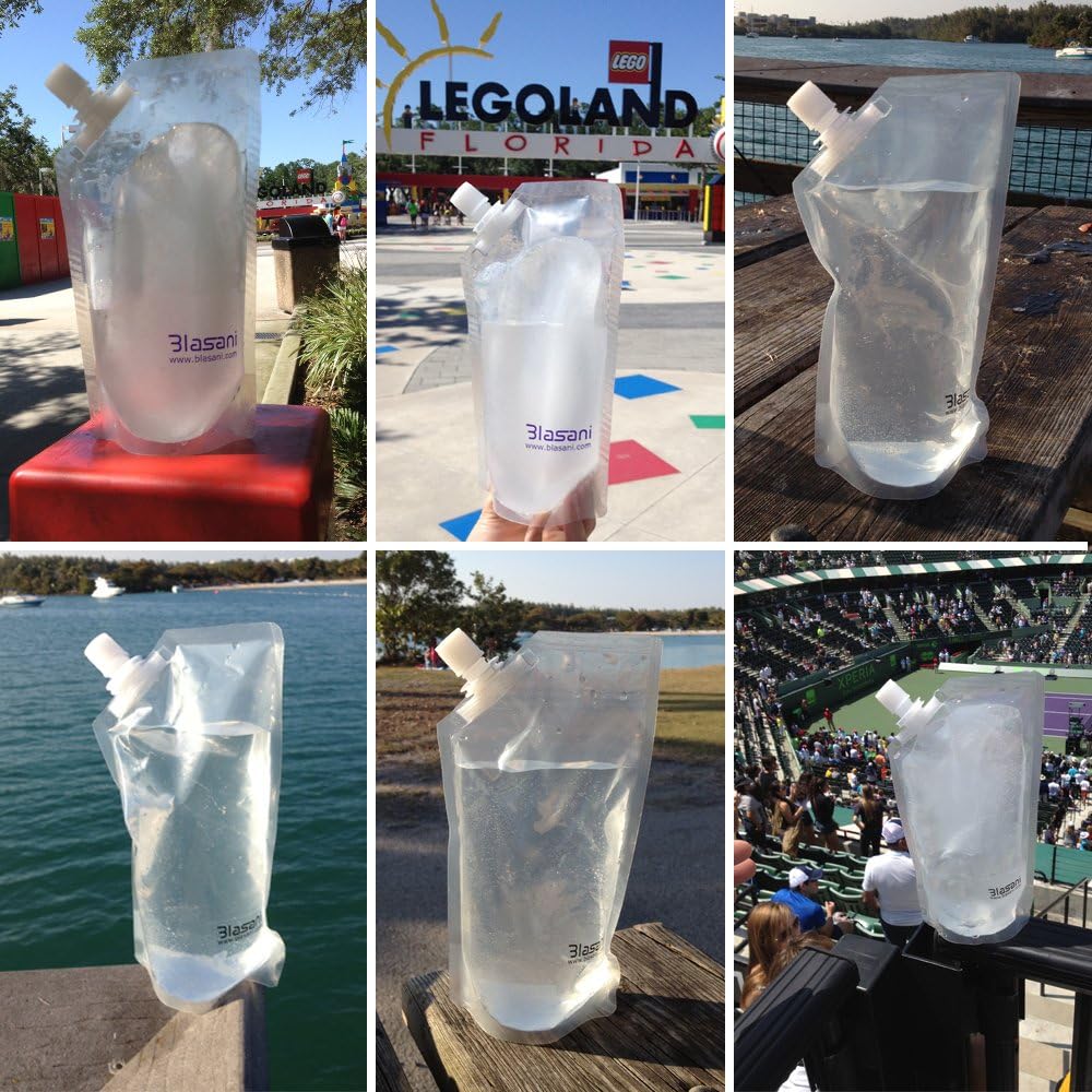Concealable Cruise Ship Rum Sneak Flask Kit Set - 4x16oz, 4x8oz