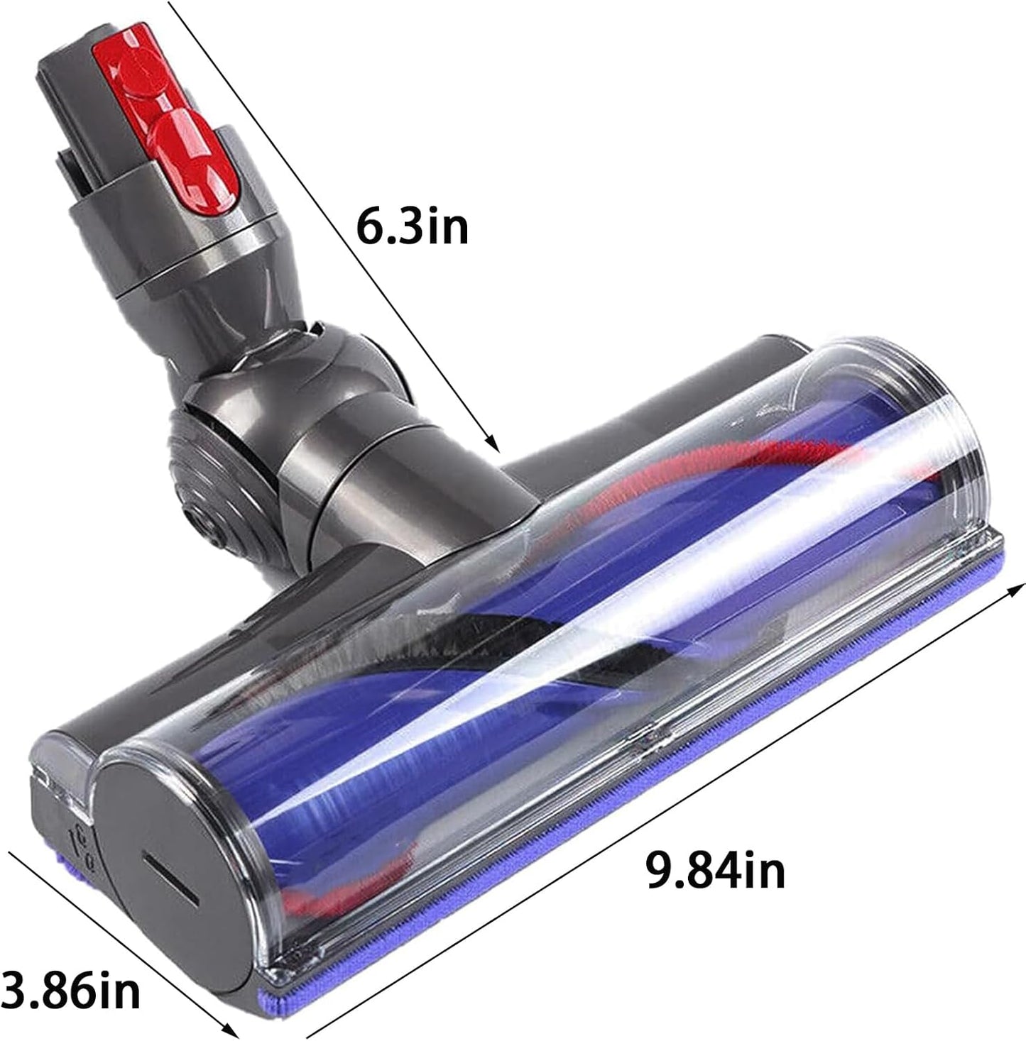 Direct Drive Cleaner Head Turbine Tool for Dyson V7 V8 V10 V11 V15 Cordless Vacuum Cleaner Replacement