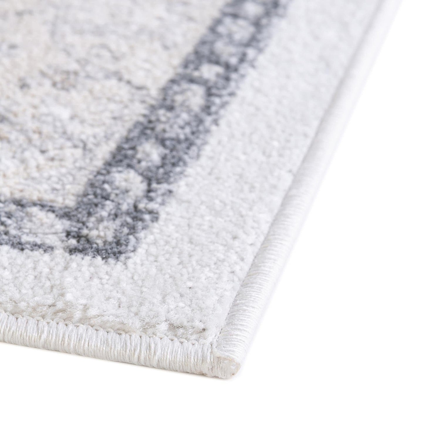 Unique Loom Parker Collection Area Rug - Merakli (10' x 14' Rectangle, Ivory/ Black)