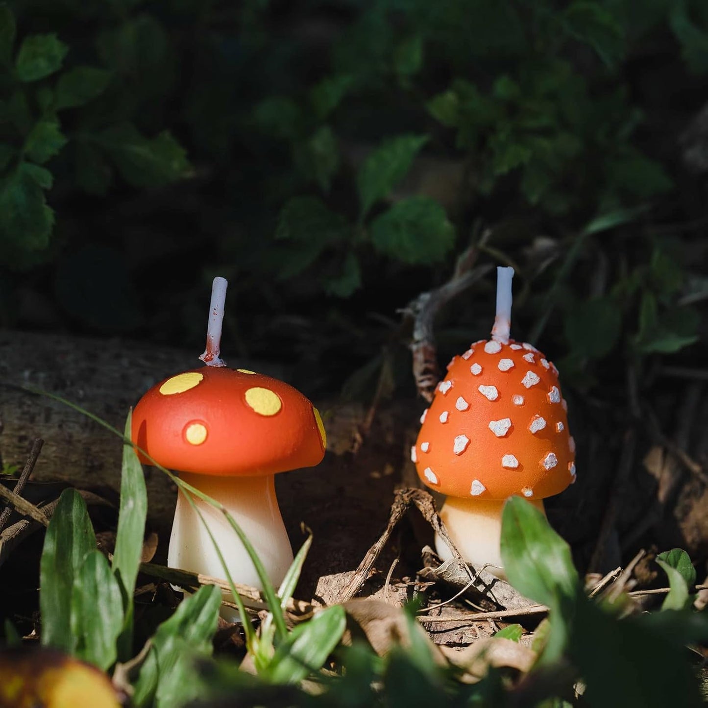 Birthday Mushroom Candles for Party Supplies and Wedding Favor
