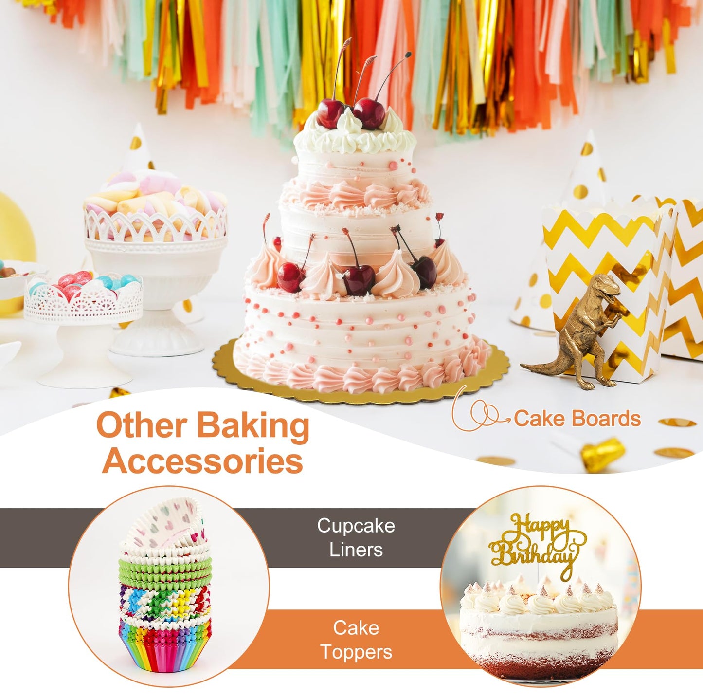 701Pcs Cake Decorating Kit with Baking Supplies, Cake Turntable, Cake Decorating Supplies, Frosting Piping, Cake Leveler, Piping Tips, Cake Pan Set for Cake Baking Kit