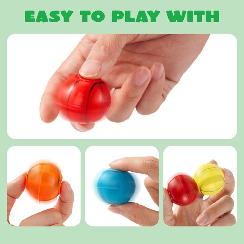 JOYIN 36 Pack Basketball Fidget Spinners for Kids, Easter Egg Fillers Goodie Bag Stuffers for Birthday Party, Basketball Party Favors, Fidget Toys Bulk, Stress Balls, Treasure Box for Classroom