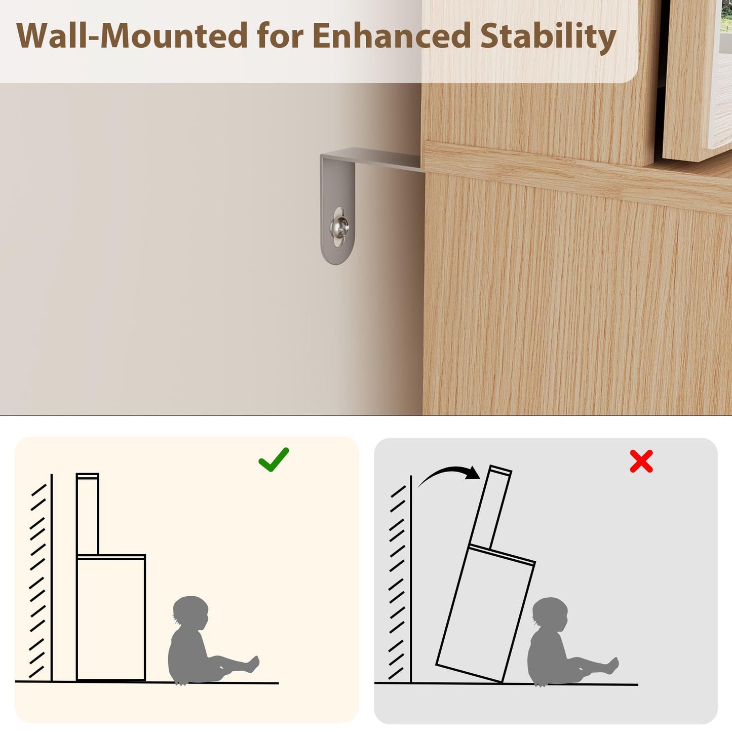 GarveeHome Makeup Vanity Desk with Sliding Mirror, Vanity Dressing Table with 3 Color Adjustable Lights, Girls Vanity Set with Stool, 4 Compact Vanity Drawers, Power Outlet, Natural