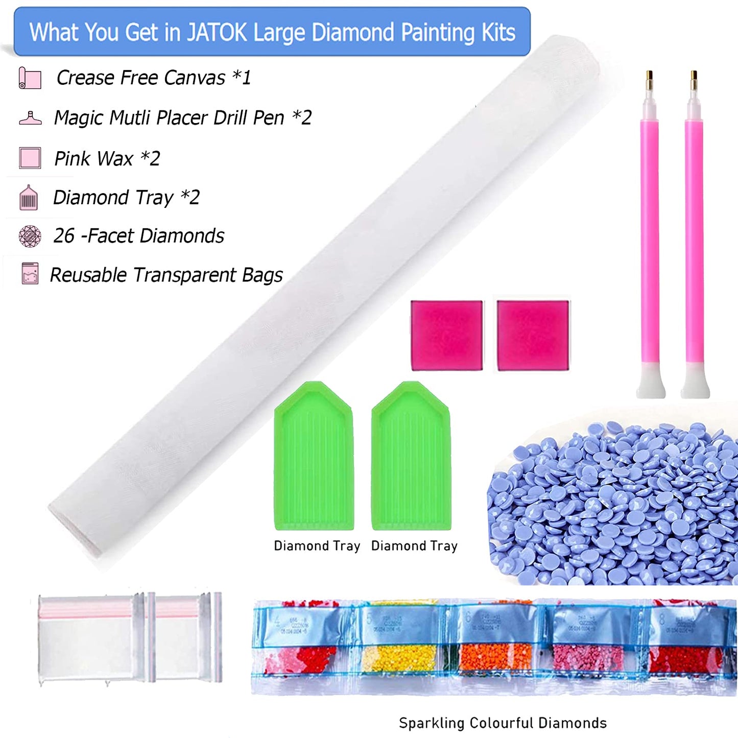 JATOK Large Diamond Painting Kits for Adults (35.5x15.7in), Seaside Sunrise Full Round Drill Diamond Arts, Paint by Diamonds Kits Craft Canvas Perfect for Home Wall Decoration and Relaxation