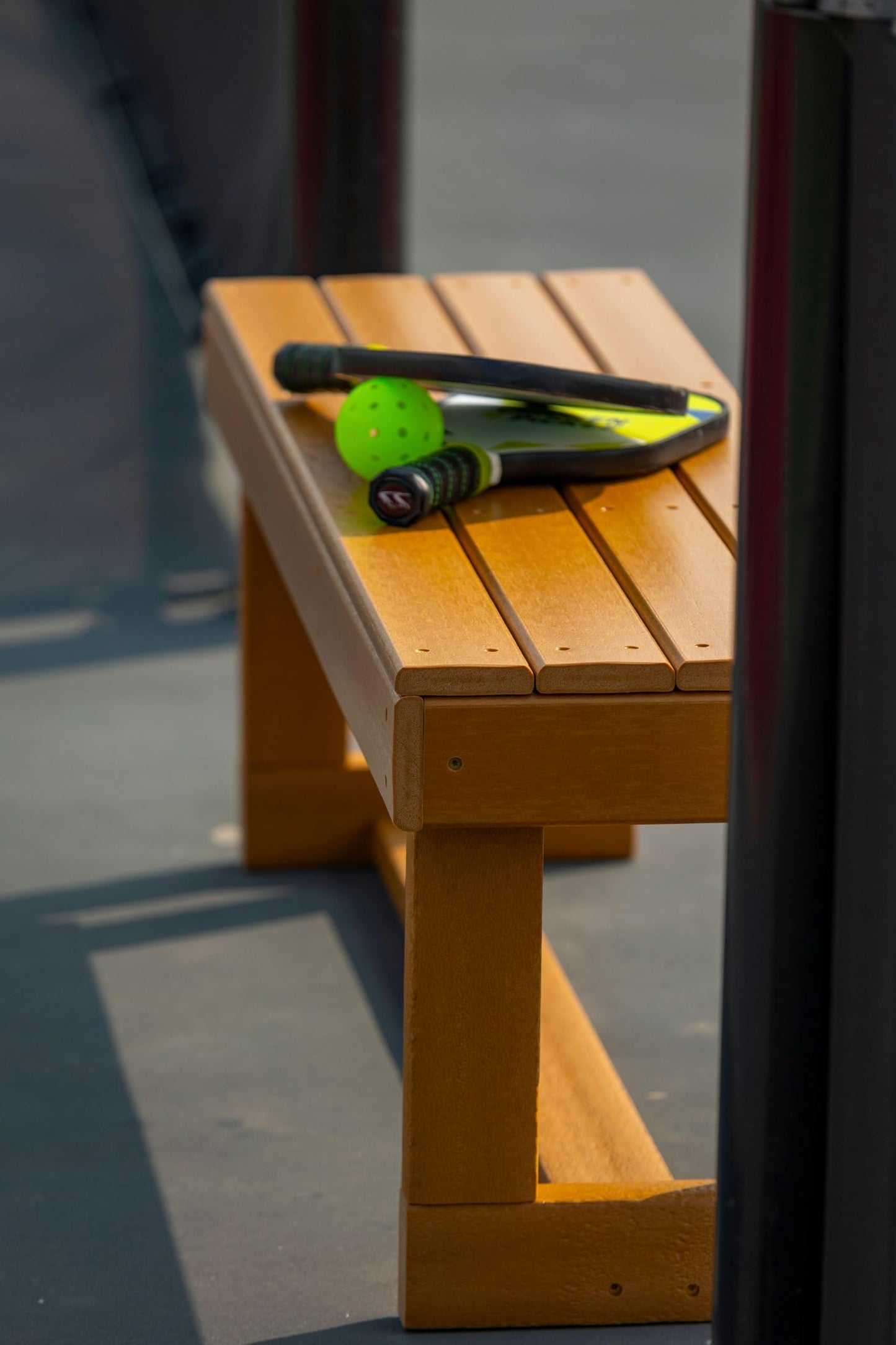 Durawood Aisle-Saver Bench for Tennis Courts, Locker Rooms, Parks, Mar