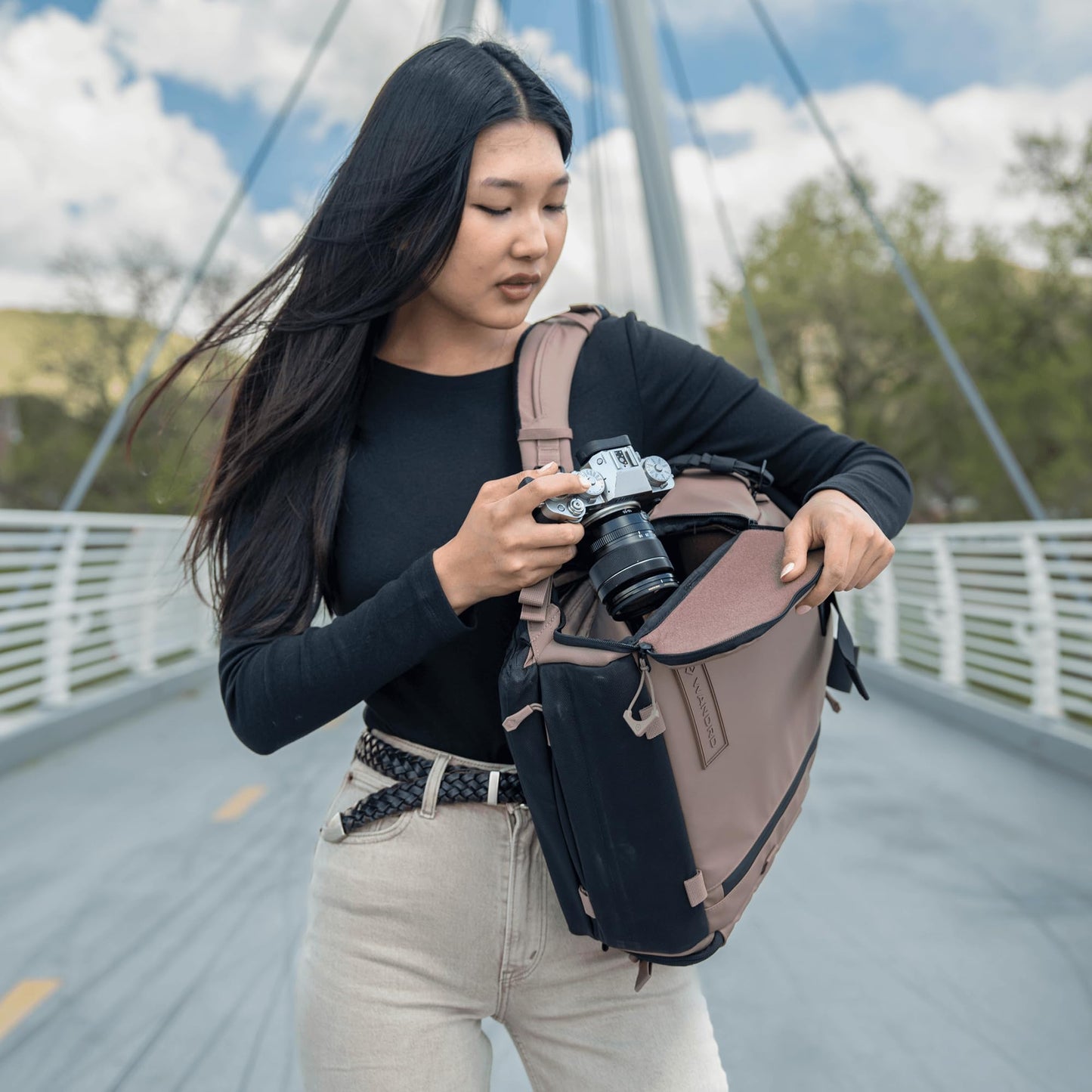 WANDRD PRVKE Rolltop 15L V4 Photography Bundle – Compact Travel Camera Backpack with Essential Camera Cube and Laptop Sleeve
