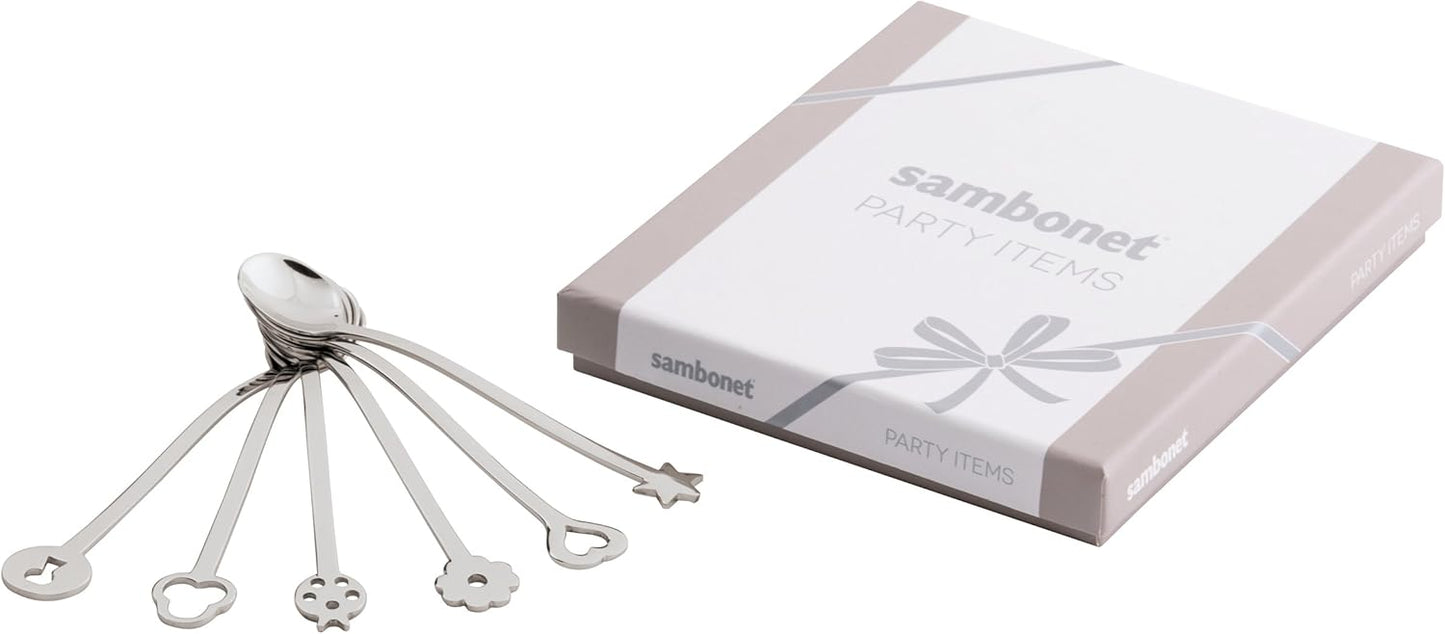 Sambonet 52550C51 Stainless Steel Dessert Spoon, 6 Pieces