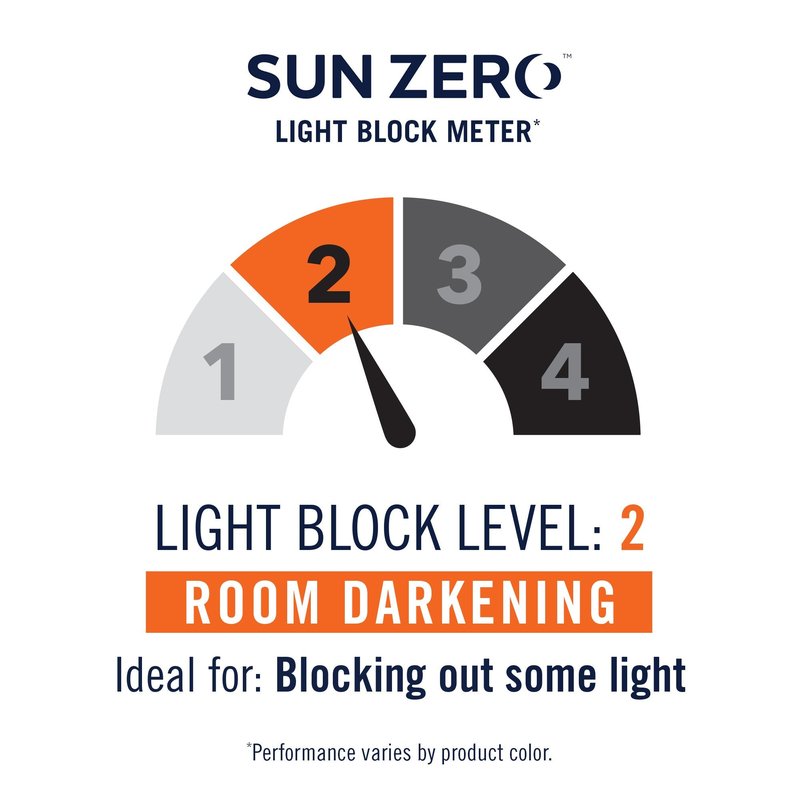 Sun Zero Barrow Energy Efficient Rod Pocket Curtain Panel Pair 54" x 84"
