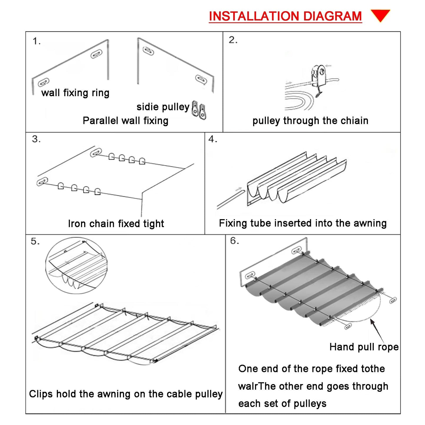 Wave Shade Sail Awning,Retractable Wave Shade Sails,Retractable Sun Shade Canopy Cover Sliding Wave Shade Sail for Pergola Patio Deck Yard Gazebo Outdoor(W1*L14m/W3.28*L45.93ft)