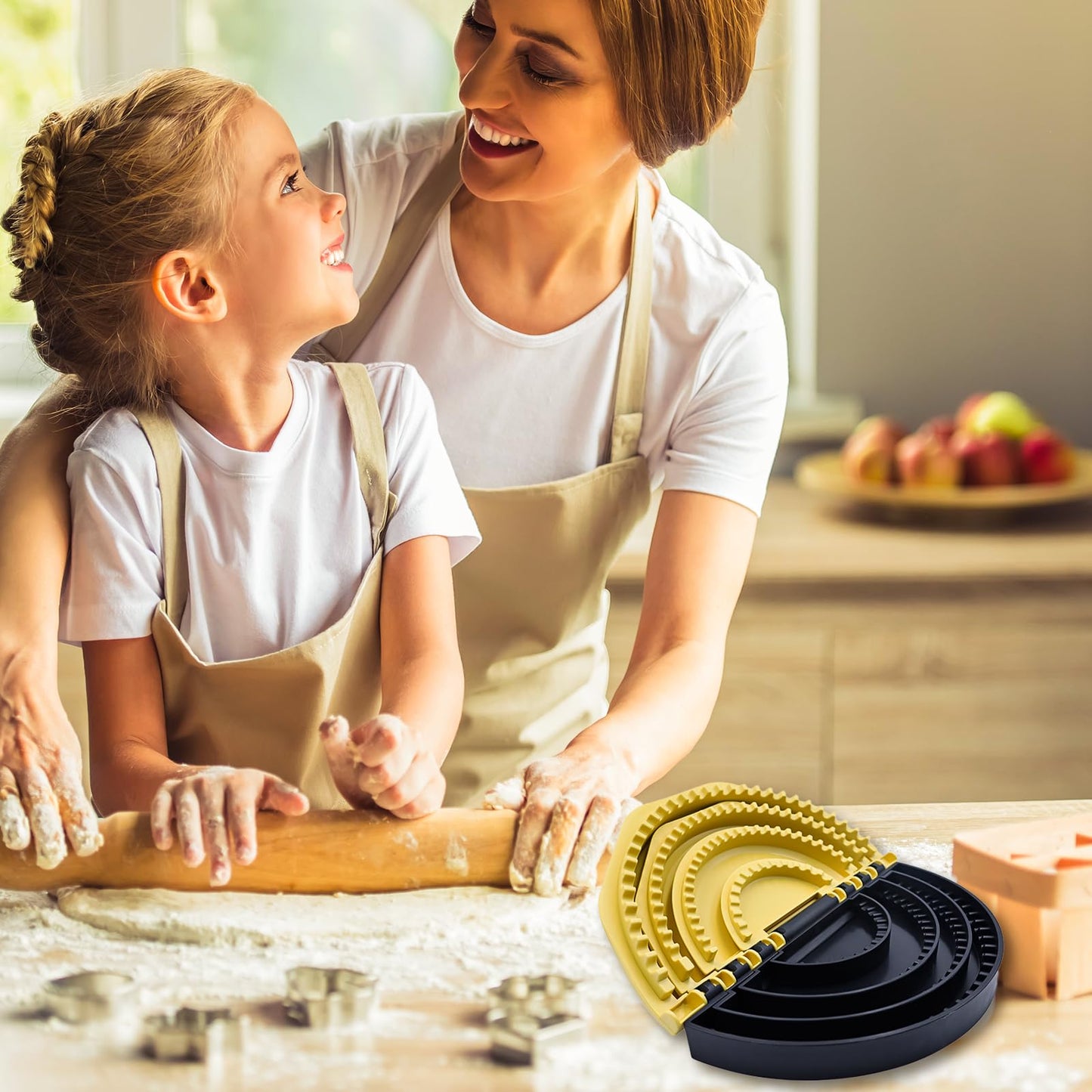 Tortilla Sealer Crimper Press - 4-in-1Quesadilla Maker for 4, 6, 8, 10 Inch Multi-Size Quesadilla Crimper | Burrito Maker for Large Batches, Tacos & Empanadas | BPA-Free & Dishwasher Safe