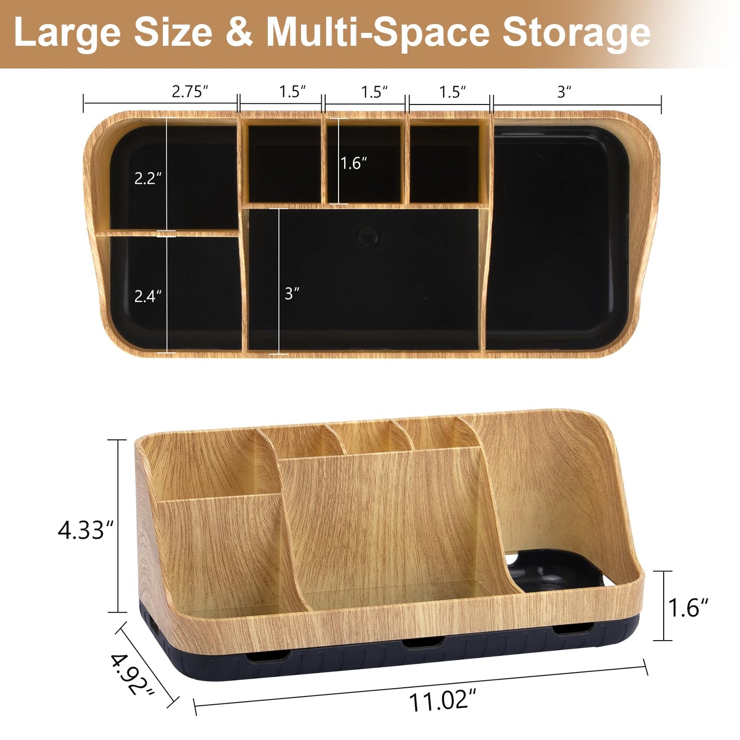 GFWARE Bathroom Organizers and Storage - Detachable 7 Slots Kids Electric Toothbrush and Toothpaste Holde Drainage for Bathroom Accessories Organization Counter Vanity Storage