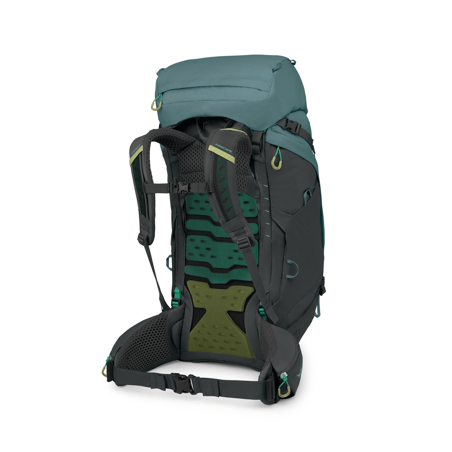 Osprey Kyte LT 65L Women's Backpacking Backpack - Lightweight Hiking & Camping Bag with Waterproof Raincover, Cascade Blue