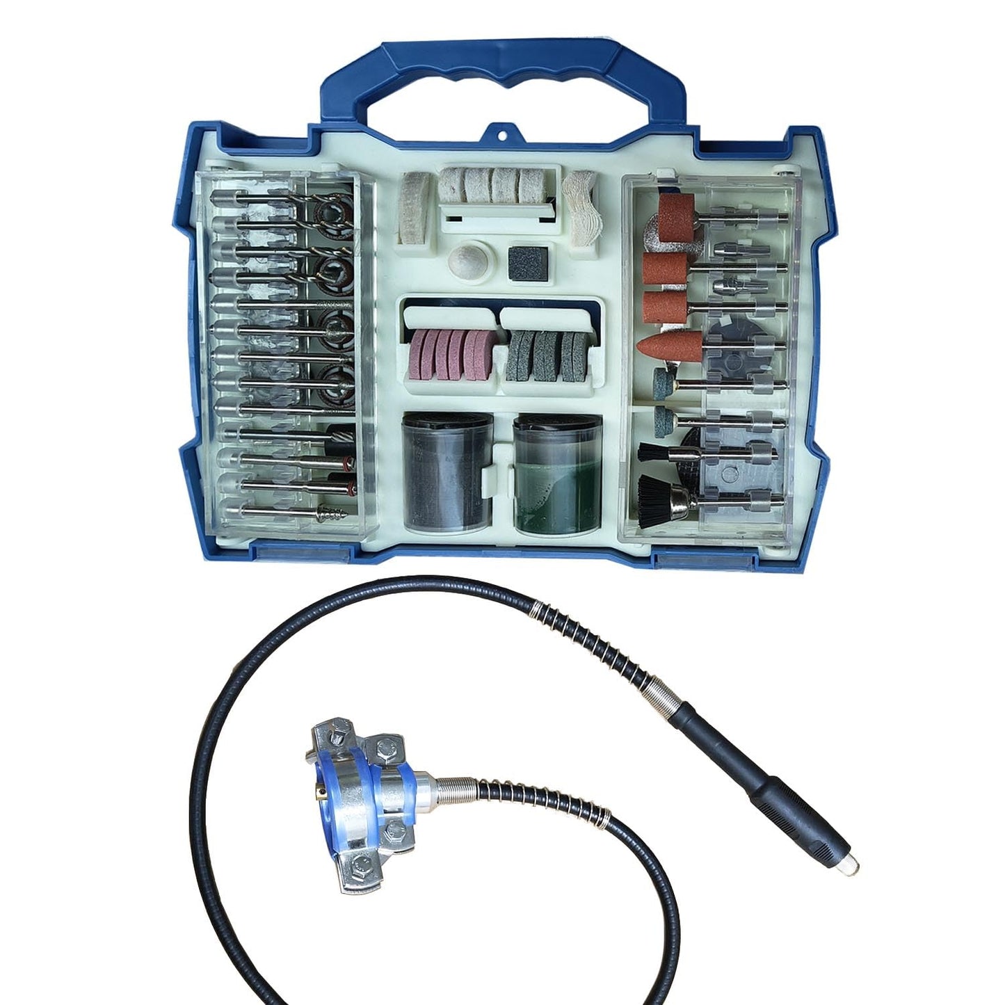 Mini Belt Sander Flexible Shaft Rotary Tool Accessories And A Box Of Polishing Kits Are Used For Polishing, Polishing, Carving, Slicing And Drilling Of Metal Wood Watches, Jewels And Brass