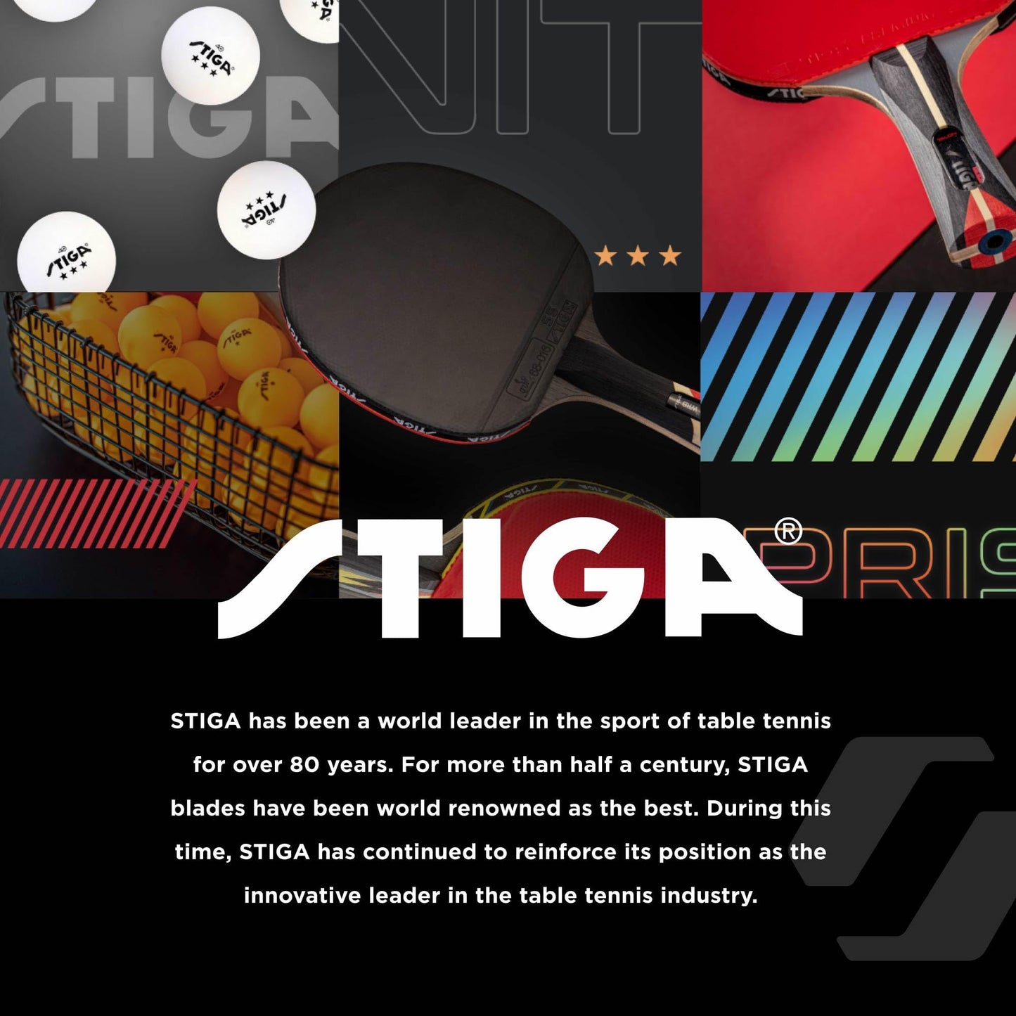 STIGA Carbon Series Indoor Ping Pong Tables with 15mm - 18mm Performance Top, QuickPlay Assembly, Built-in Ball Storage, Foldable Playback Mode & Lockable Casters