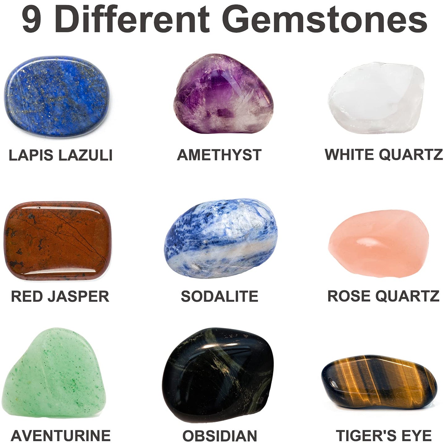 3.6LB Professional Rock Tumbler Kit, 3 Speed Settings & Digital 9-Day Timer, Rough Gemstones, 4 Polishing Grits