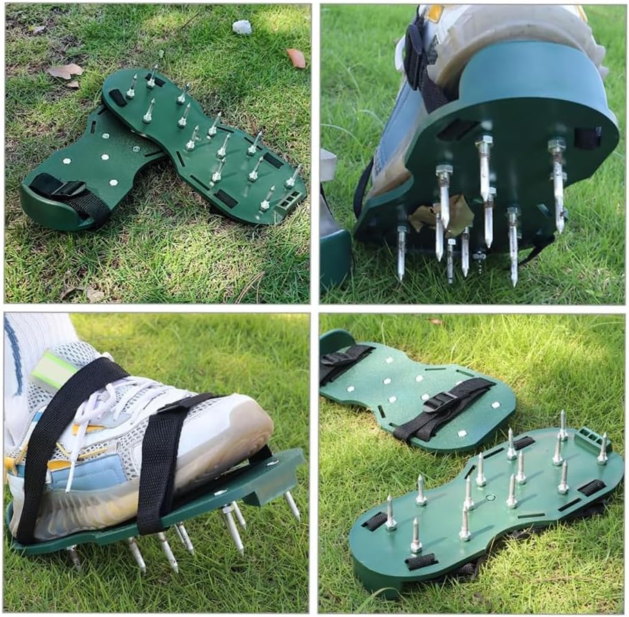 ZORZA 20Pcs Heavy-Duty Aerator Shoes Pegs - Metal Replacement Lawn Shoe Spikes for Garden Soil Aeration Equipment