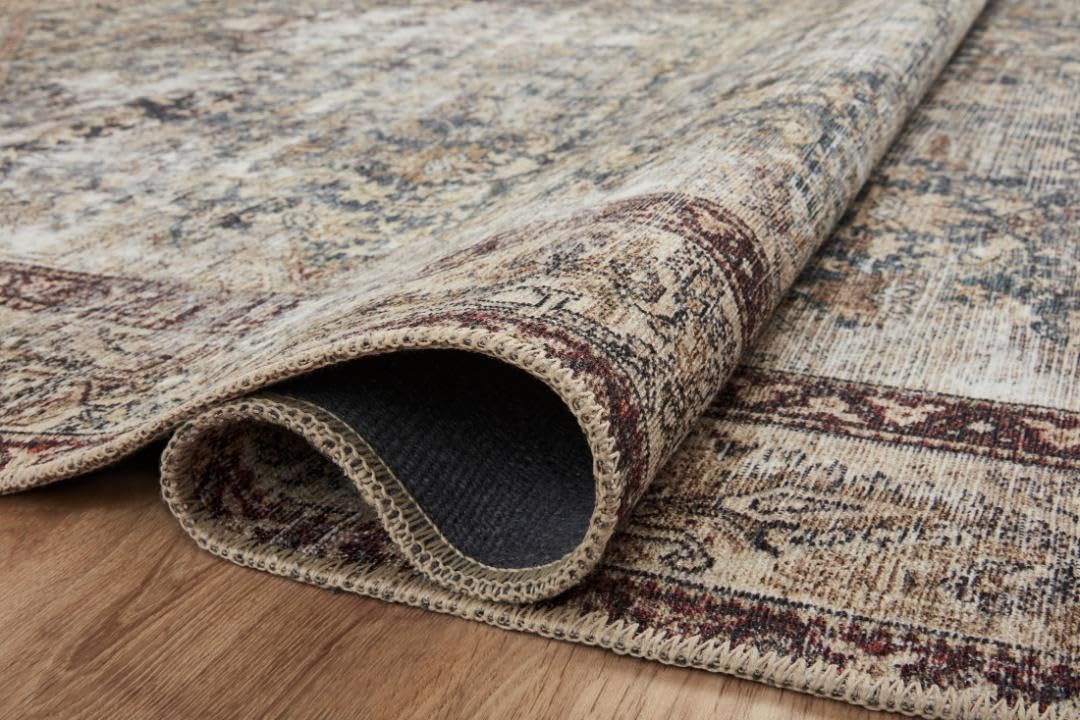 Loloi Amber Lewis Georgie Collection GER-04 Teal/Antique 10'-0" x 14'-0", .19" Pile Height, Area Rug