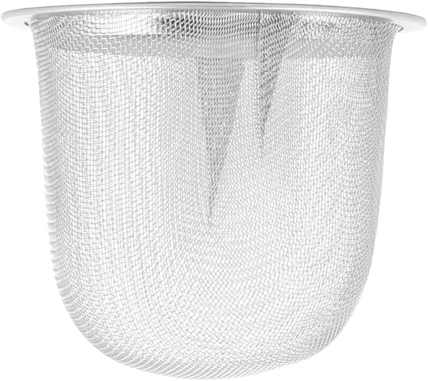 uxcell 8pcs Stainless Steel Tea Leaf Spice Round Wire Mesh Teapot Filter Strainer, 60mm Dia, 50mm Depth