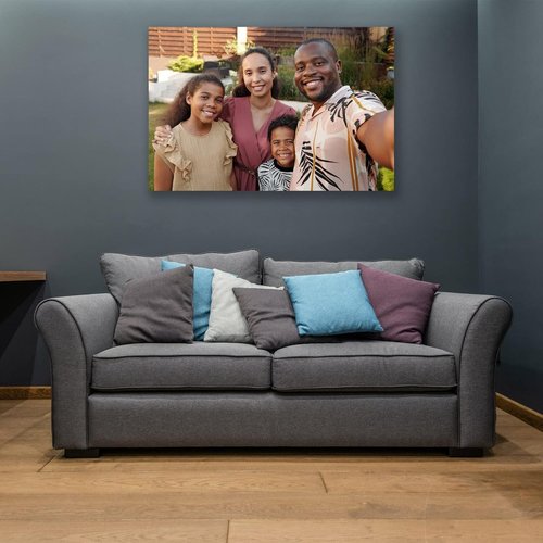 Custom Canvas Prints - Personalized Wall Art for Family & Pet Photos | Perfect Gifts for Mom & Dad (8'' W x 12'' H)