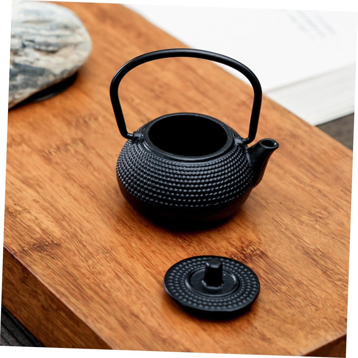 Cast Iron Teapot Tea Set - Japanese Mini Tea Pots, Espresso Kettle, Stainless Steel Small Tea Kettle Decoration