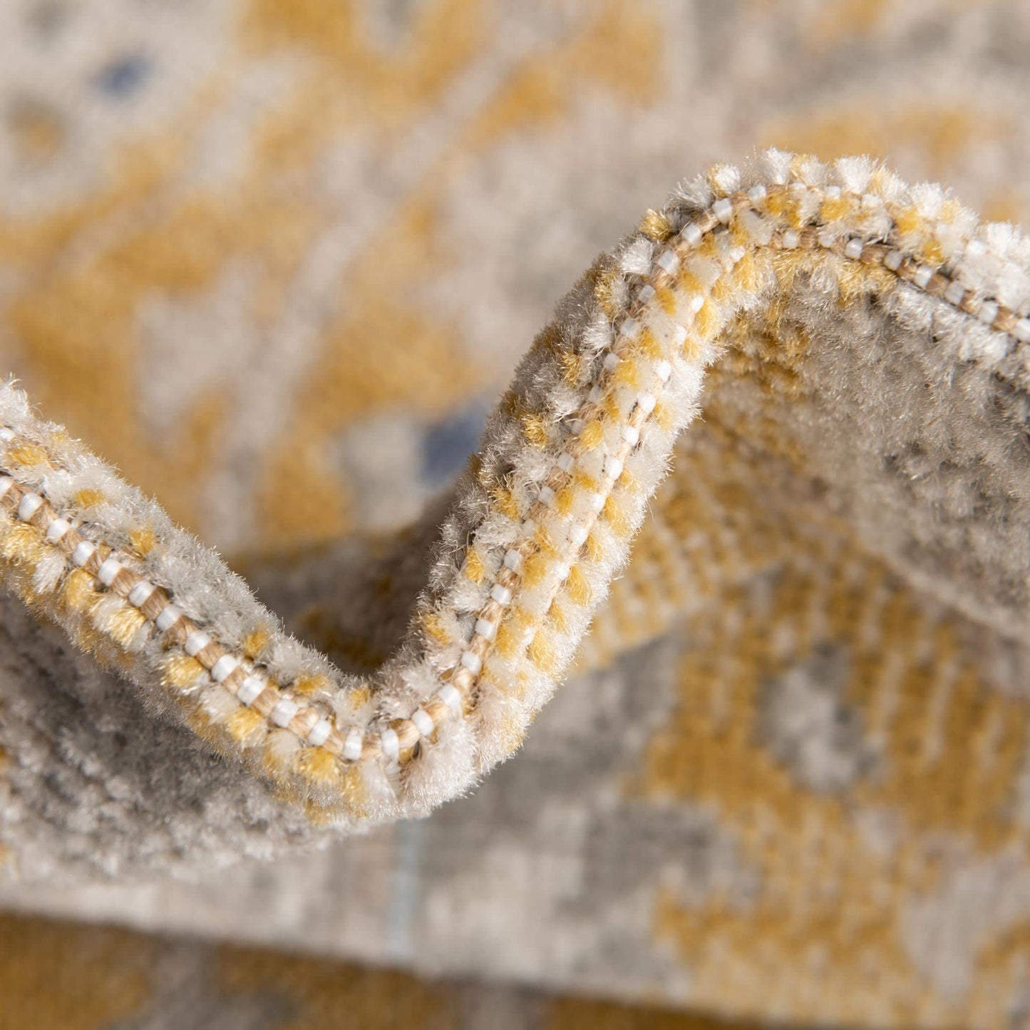 Unique Loom Whitney Collection Traditional Border Area Rug (8' 0 x 10' 0 Rectangular, Tuscan Yellow)