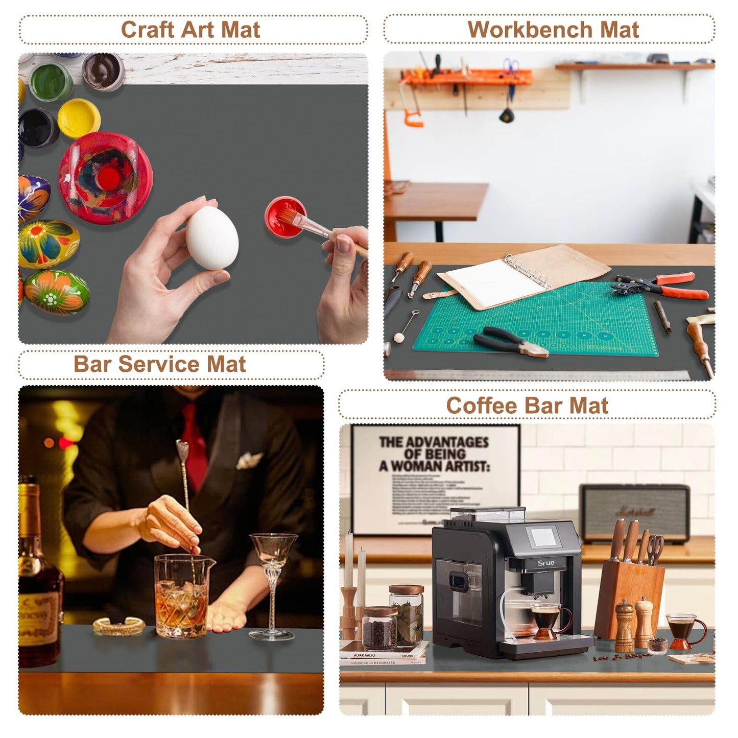 Gartful 78.7" x 15.7" 1.3mm Thick Large Silicone Mat, Heat Resistant Pad for Kitchen Counter, Countertop Protector for Kitchen Island, Table Cover, Workbench Desk, Gray
