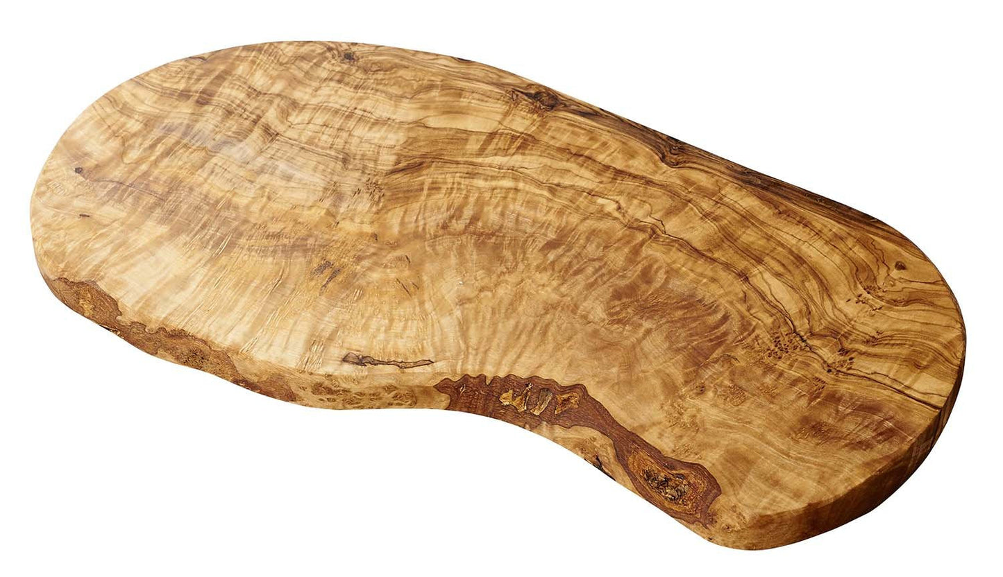 Naturally Med - Olive Wood Cutting Board/Cheese Board - 14 inch. Olive wood board for cheese, cutting, kitchen, charcuterie. Handcrafted, artisan product.