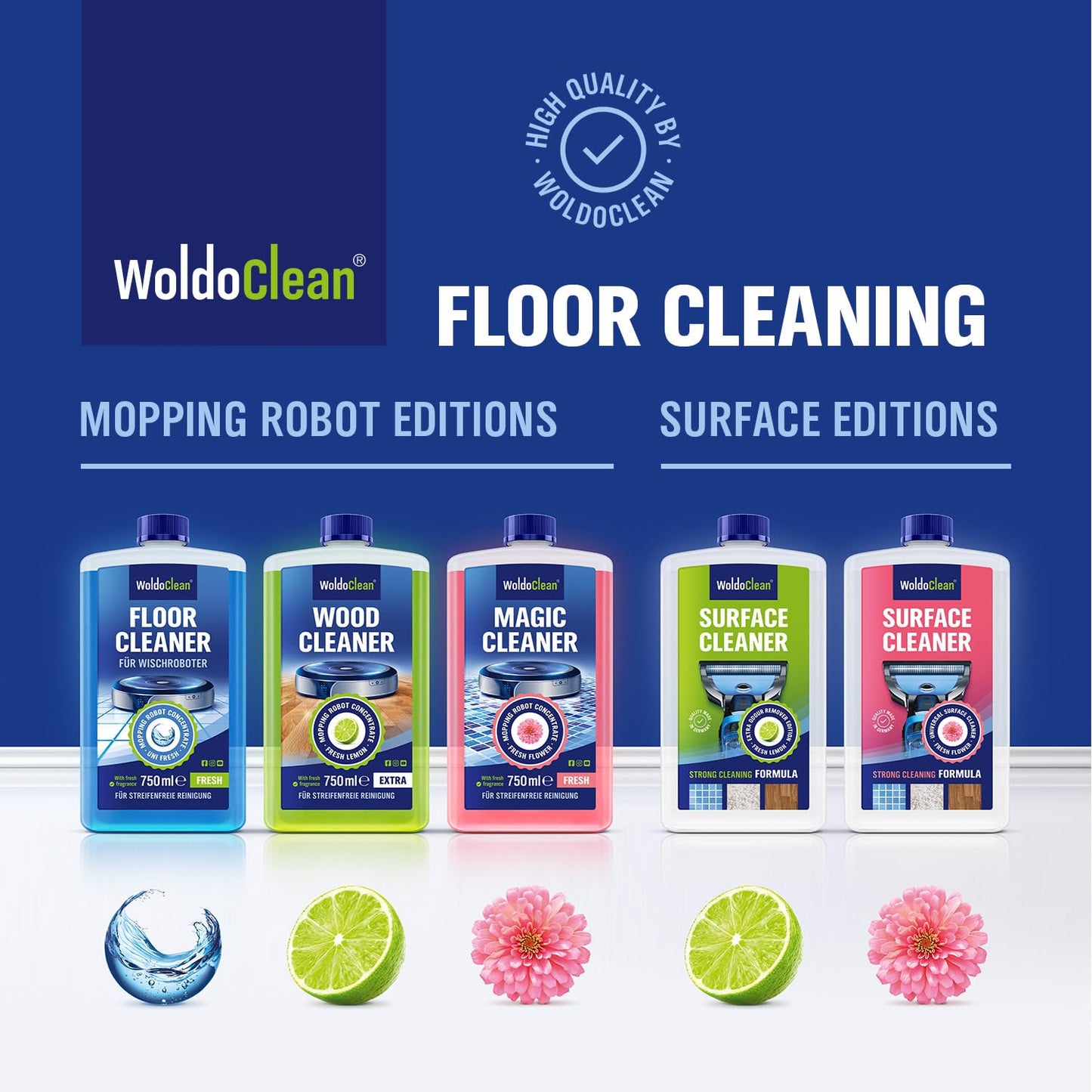 Robot Vacuum Floor Cleaning Concentrate for Mops - Compatible with Roborock, Tineco, iFloor, 25oz