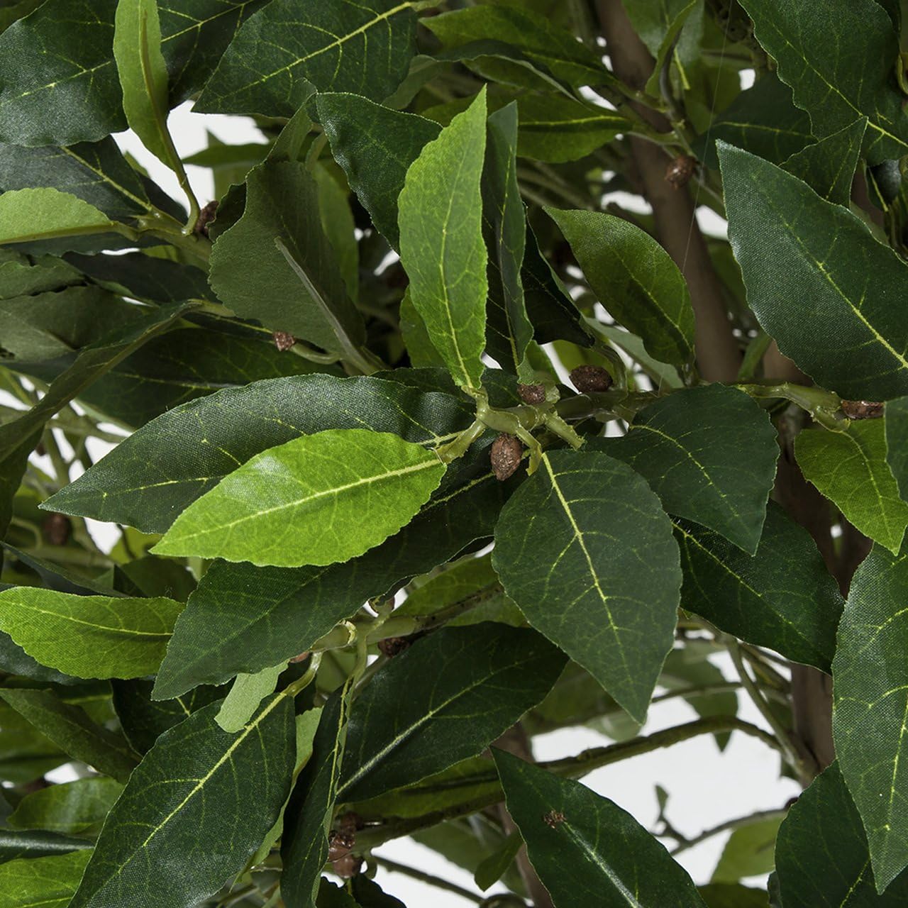 SilksAreForever 4'6" Artificial Bay Laurel Leaf Ball-Shaped Topiary Tree -2 Tone Green