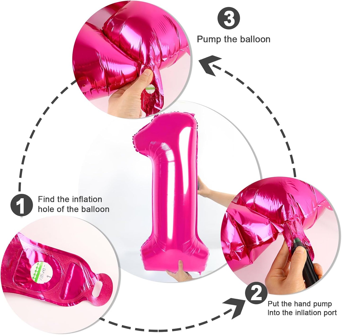 Number 6 Balloon - 40 Inch Hot Pink Birthday Decoration for Boys & Girls | Perfect for 6th Birthday Celebrations
