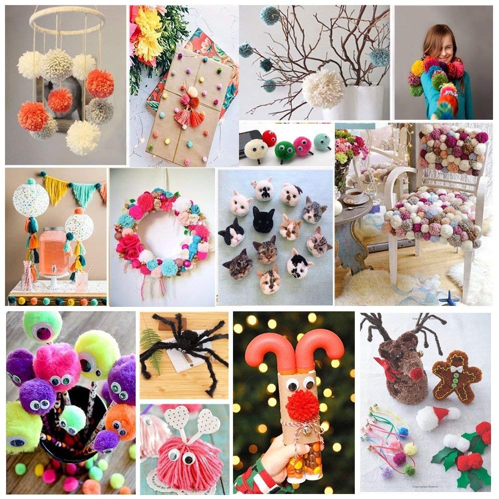 πππ«π§ ππ’π§πππ« - Yarn Ball Winder Easy to Set Up and Use - Hand Operated Yarn Winder 3.5 Ounce Capacity +1 Set 4 Size pompom maker +20 PCS Needle Button Set + 1 PCS Scissors
