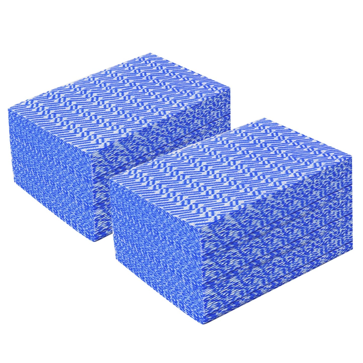 JEBBLAS Reusable Handi Wipes Disposable Cleaning Towels Dish Cloths, 100 Count/Pack, Blue