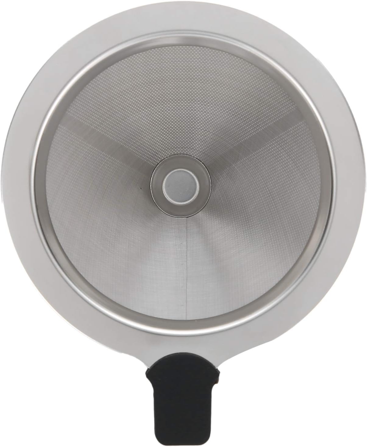 Fdit Reusable Glass Coffee Pot with Stainless Steel Filter, Manual Drip Coffee Maker Set (400ml)